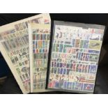 POLAND STAMPS : Large selection of fine used sets on eight stock pages ranging from 1964 to 1978.