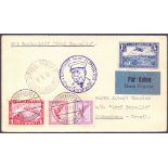 POSTAL HISTORY AIRMAIL : LUXEMBOURG, 1933 Graf Zeppelin First South America Flight.