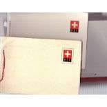 SWITZERLAND STAMPS : Selection of seven special presentation folders, six with stamps,