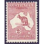 AUSTRALIA STAMPS : 1929 2/- Maroon mounted mint SG 110 Cat £85