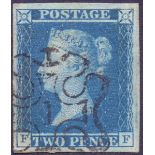 GREAT BRITAIN STAMPS :1841 2d Blue.