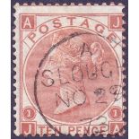 GREAT BRITAIN STAMPS : 1867 10d Red Brown,