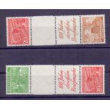 GERMANY STAMPS : 1949 booklet stamp combinations.