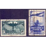 FRANCE STAMPS : 1936 Air set fine used SG 553-4 Cat £180