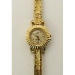 Ladies Rolex Wristwatch with 18 Carat Gold Mounted Case and 18 Carat Gold Strap Working Order