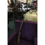 Bolt Action Single Barrel Gun with Mahogany Stock