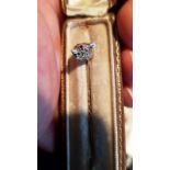 Antique Asprey Diamond Decorated Enamel Worked Wolf Motif Stock Pin on 18 Carat Gold Within Original
