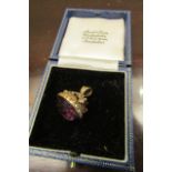 9 Carat Gold Mounted Amethyst Ladies Pendant