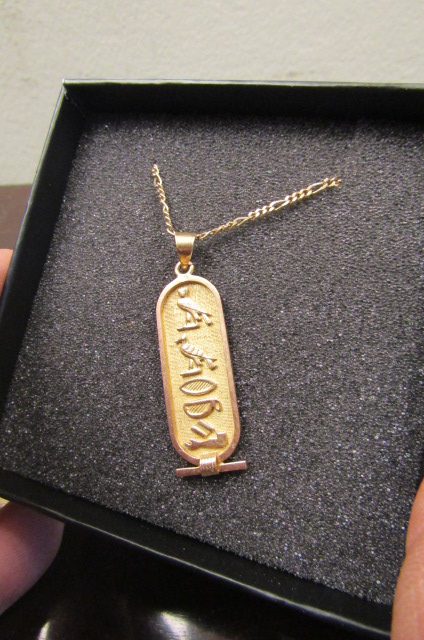 18 Carat Gold Pendant Necklace on 18 Carat Gold Chain