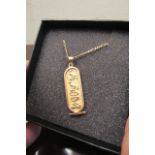 18 Carat Gold Pendant Necklace on 18 Carat Gold Chain