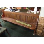 Victorian Pitch Pine Pew Approximately 8ft Long