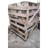 Crate of Hardwood Blocks of Cubular Form