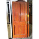 Interior Pine Panel Door Approx 32 Inches Wide x 80 Inches High