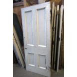 Internal Cream Panel Door Approx 34 Inches Wide x 80 Inches High