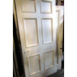 Antique Large Form Panel Door with Chased Panels Approx 38 Inches Wide x 84 Inches High