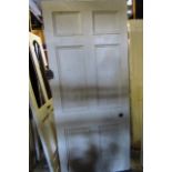 Antique Panelled Door of Good Size Approx 38 Inches Wide x 83 Inches High