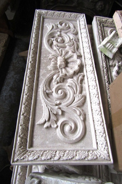 Ornate Cornice Plaster Panel with Foliate Motif Decoration Approx 30 Inches Wide x 12 Inches High