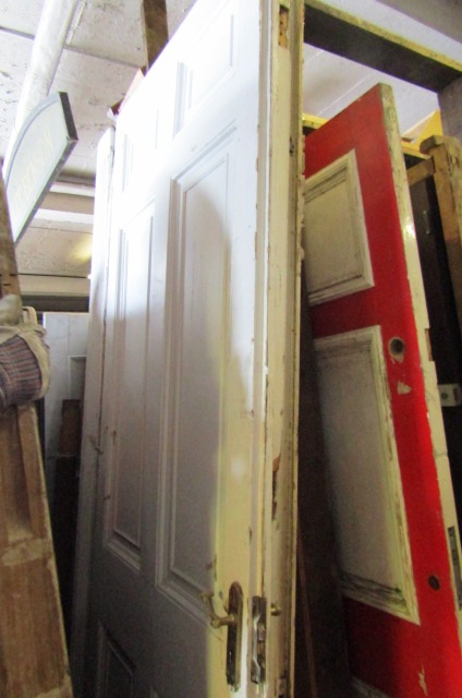 Set of Three Large Form Georgian Panel Doors Each Approx 45 Inches Wide x 105 Inches High