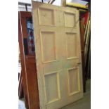 Georgian Generous Form Door with Slender Brass Handles Approx 42 Inches Wide x 83 Inches High