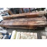 Antique Railway Sleeper with Original Patina Approx 5 Inches Deep x 103 Inches Long