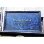 Vintage Kosher Market Hand Painted Sign in Frame