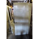 Antique Panelled Door of Good Size Approx 38 Inches Wide x 83 Inches High