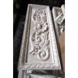 Ornate Cornice Plaster Panel with Foliate Motif Decoration Approx 30 Inches Wide x 12 Inches High