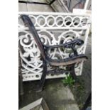 Pair of Cast Iron Garden Bench Ends