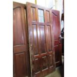 Door with Central Panel on Top Approximately 33 Inches Wide x 80 Inches High