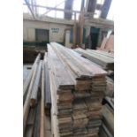 Fifty Lengths of Antique Pine Flooring Each 220 Inches Long x 4 Inches Wide Please Note: Buyer of