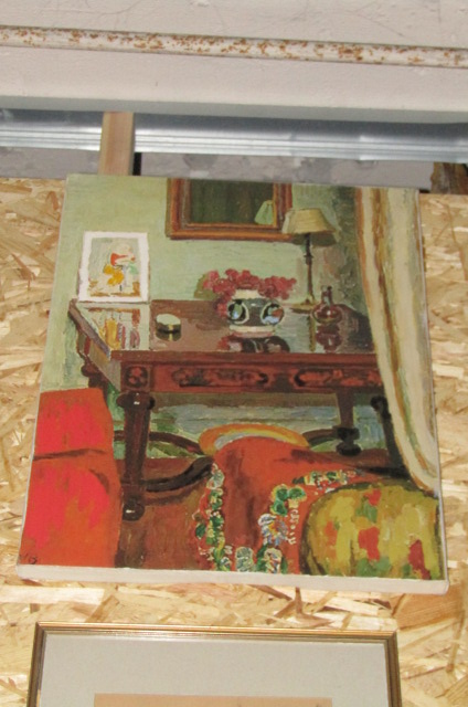 Contemporary Oil on Canvas Depicting Interior Scene Approx 24 Inches High x 20 Inches Wide - Bild 3 aus 3