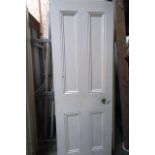 Cream Internal Panel Door Approx 37 Inches Wide x 78 Inches High