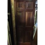 Solid Six Panel Exterior Door Approx 32 Inches Wide x 80 Inches High