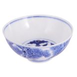 A CHINESE BLUE AND WHITE SMALL 'PHOENIX' DISH, GUANGXU MARK AND PERIOD (1875-1908) painted with