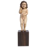 ˜A SPANISH COLONIAL BONE FIGURE OF THE CHRIST CHILD, PROBABLY PHILIPPINES, MANILA, 17TH / 18TH