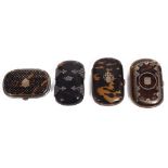 ˜FOUR TORTOISESHELL PURSES, FRENCH, CIRCA 1870-1885 all oblong, comprising: one with die-stamped