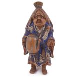 SAISHIKI (LACQUERED WOOD) NETSUKE OF ABURA BOZU (THE OIL THIEF), CIRCA 1870 signed: Shuzan 5.3cm