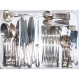 A continental canteen of cutlery stamped 'WMF', 50 pieces approx