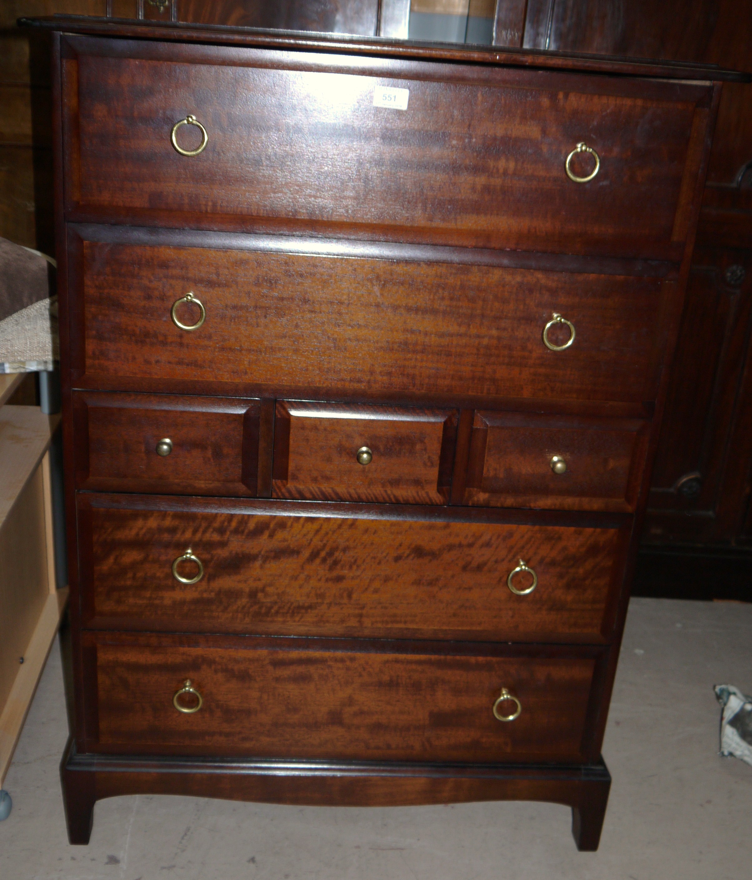 A Stag Minstrel chest of 4 long and 3 short drawers
