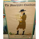 The Manchester Guardian, original colour litho poster by Dangerfield Printing Co, London, c 1920,