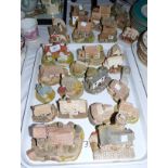 A large selection of Lilliput Lane cottages