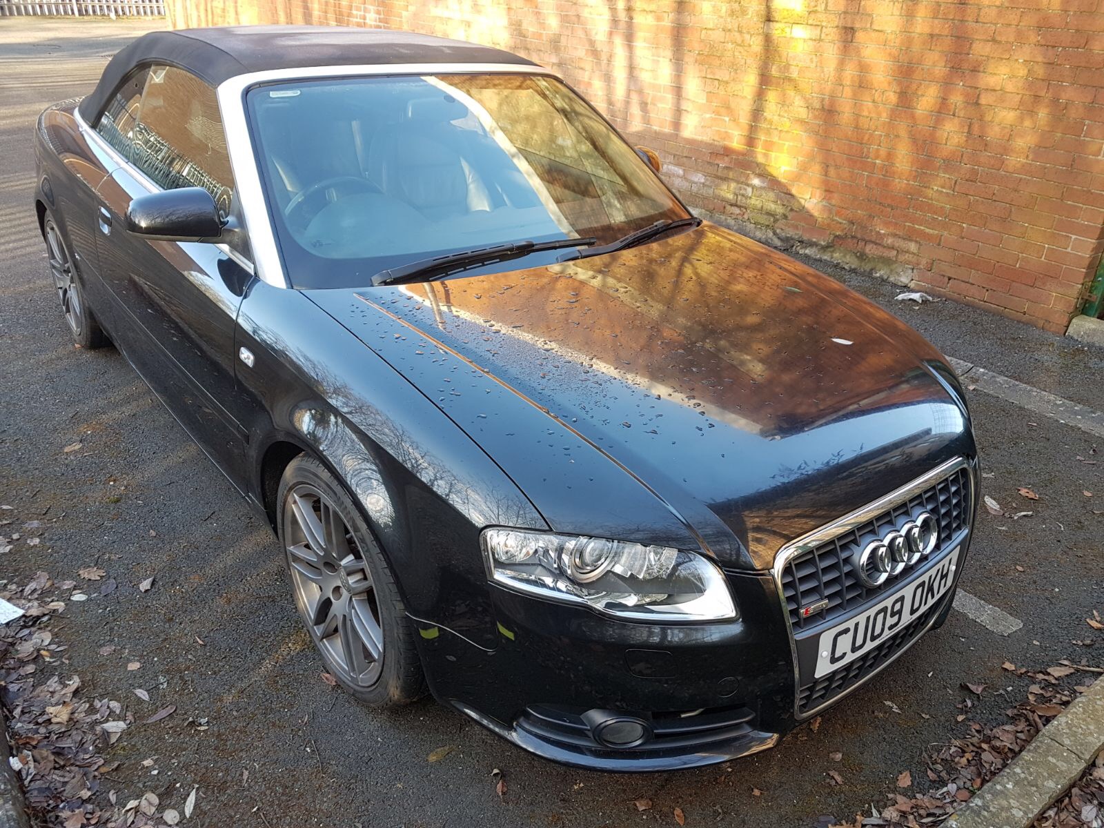 An Audi A4 S Line Special Edition 2000 cc TDI convertible motor car