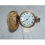 A 9 carat gold cased pocket watch, H White Mfg. Co. Manchester Admiralty Watchmakers, gross weight