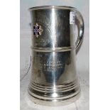 A silver trophy quart tankard: The Tom Leigh Challenge Trophy Lakeland Rally 1951, Lancashire and