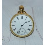 An 18 carat gold cased pocket watch, the movement signed by J Brown, 2 Cherry Street, Birmingham,