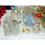 A selection of decorative glassware