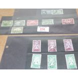 EIRE - used pairs of 2/6 and 5/- high values, Canada 1910 10c - 1 dollar, Switzerland PAX set