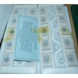 A collection of Charles and Dianna Royal Wedding commonwealth stamps in U/M gutter blocks of 10
