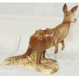 A Beswick pottery figure of a Kangaroo 6'' high (ear broken and reattached)