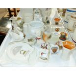 A selection of Crested ware items